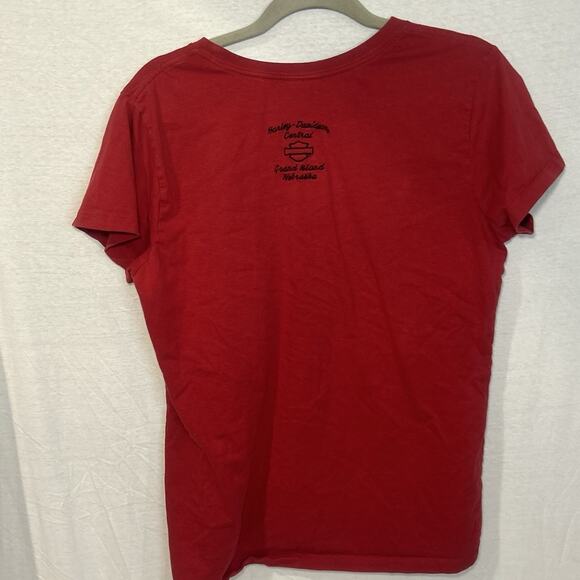 Vintage Harley-Davidson Shirt Biker Central Grand Island NE Women’s Size XL - Picture 6 of 9